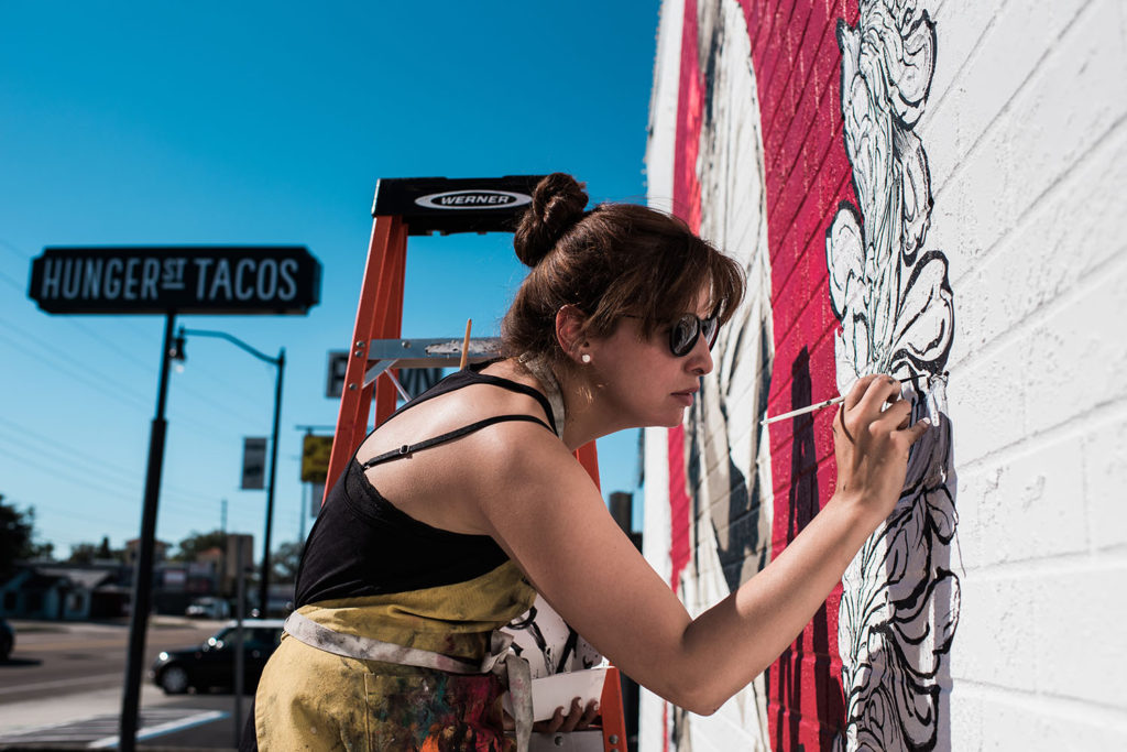 HST WORKING ON MURAL