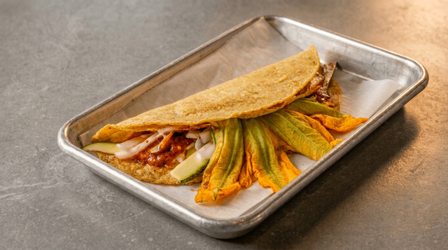 Squash Blossom Quesadilla.